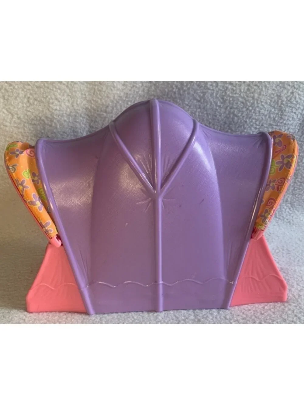 Fisher Price Loving Family Camping Tent Dollhouse Pink Violet Floral Plastic Fun